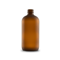 16-oz-amber-frosted-glass-boston-round-bottle-28-400-neck-finish