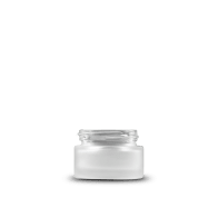 0-5-oz-clear-frosted-glass-cylinder-low-profile-jar-41-400-neck-finish