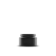 0-5-oz-black-frosted-glass-cylinder-low-profile-jar-41-400-neck-finish