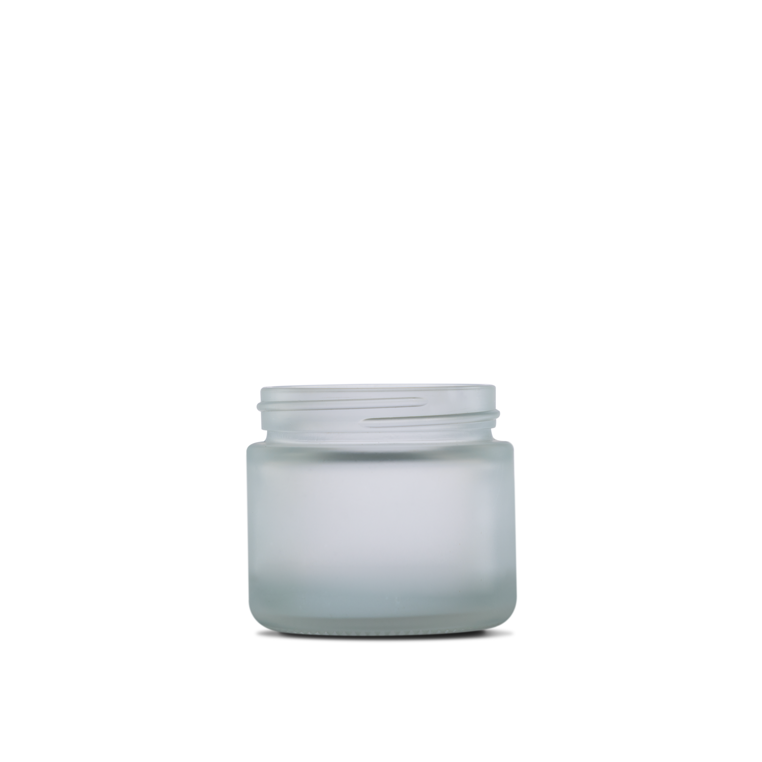 2 Oz Clear Frosted Glass Straight Sided Round Jar 53 400 Neck Finish 2-oz-clear-frosted-glass-straight-sided-round-jar-53-400-neck-finish