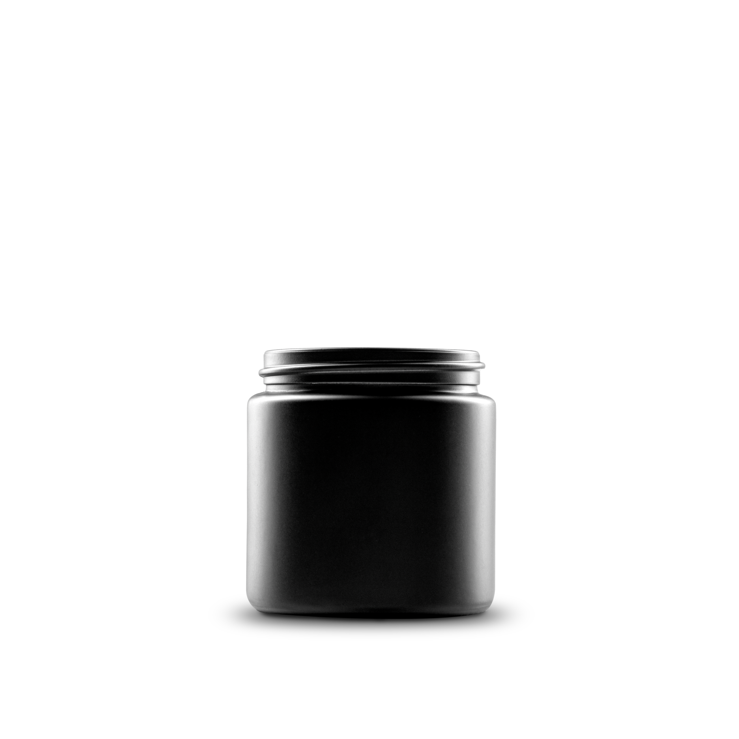 4 Oz Black Frosted Glass Straight Sided Round Jar 58 400 Neck Finish 4-oz-black-frosted-glass-straight-sided-round-jar-58-400-neck-finish