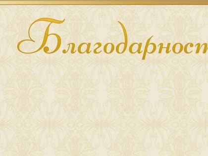 Cотрудники департамента получили благодарность, по итогам проведенного профилактического визита