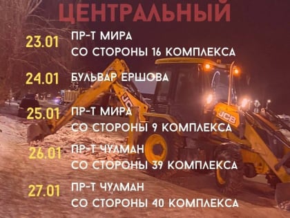 График чистки местных проездов в Набережных Челнах