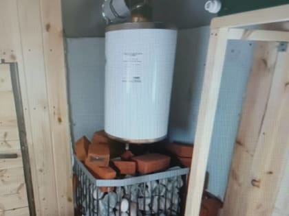 Жители Арского района смастерили своими силами баню для участников СВО