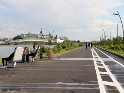 Пространство под Кремлевской дамбой почти доделали