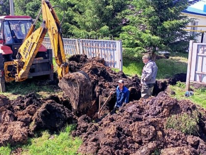 Устройство водопровода улицы Кирова пгт Аксубаево.