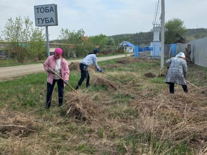 В Терсинском сельском поселении был проведен субботник