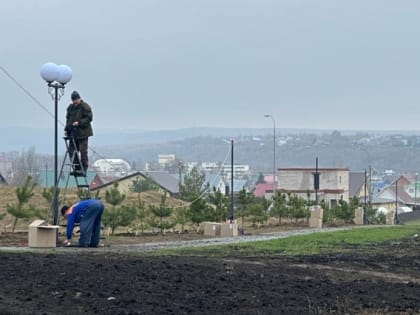 Завершается строительство парка в селе Танайка
