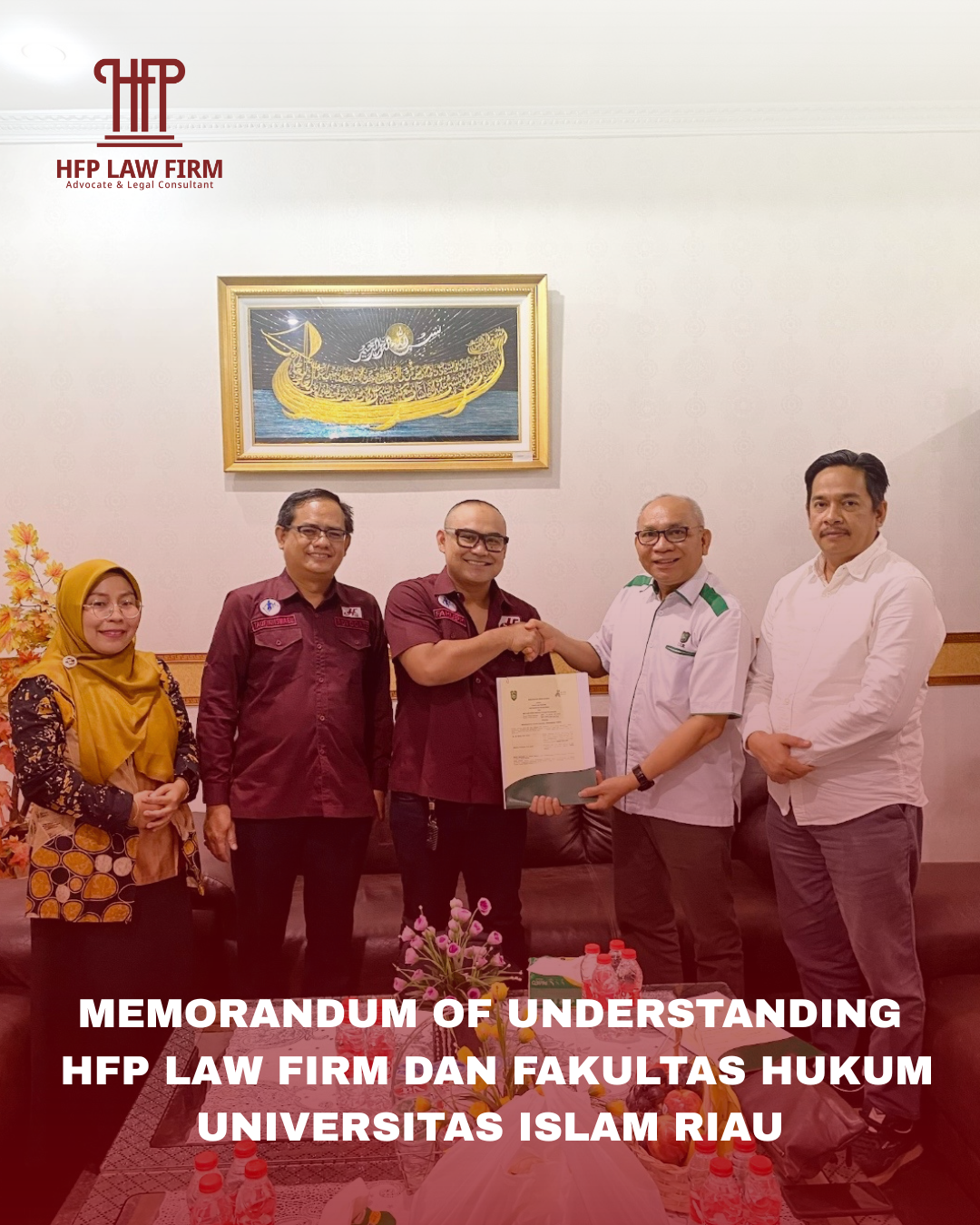 Penandatanganan MoU HFP Law Firm dan Fakultas Hukum UIR
