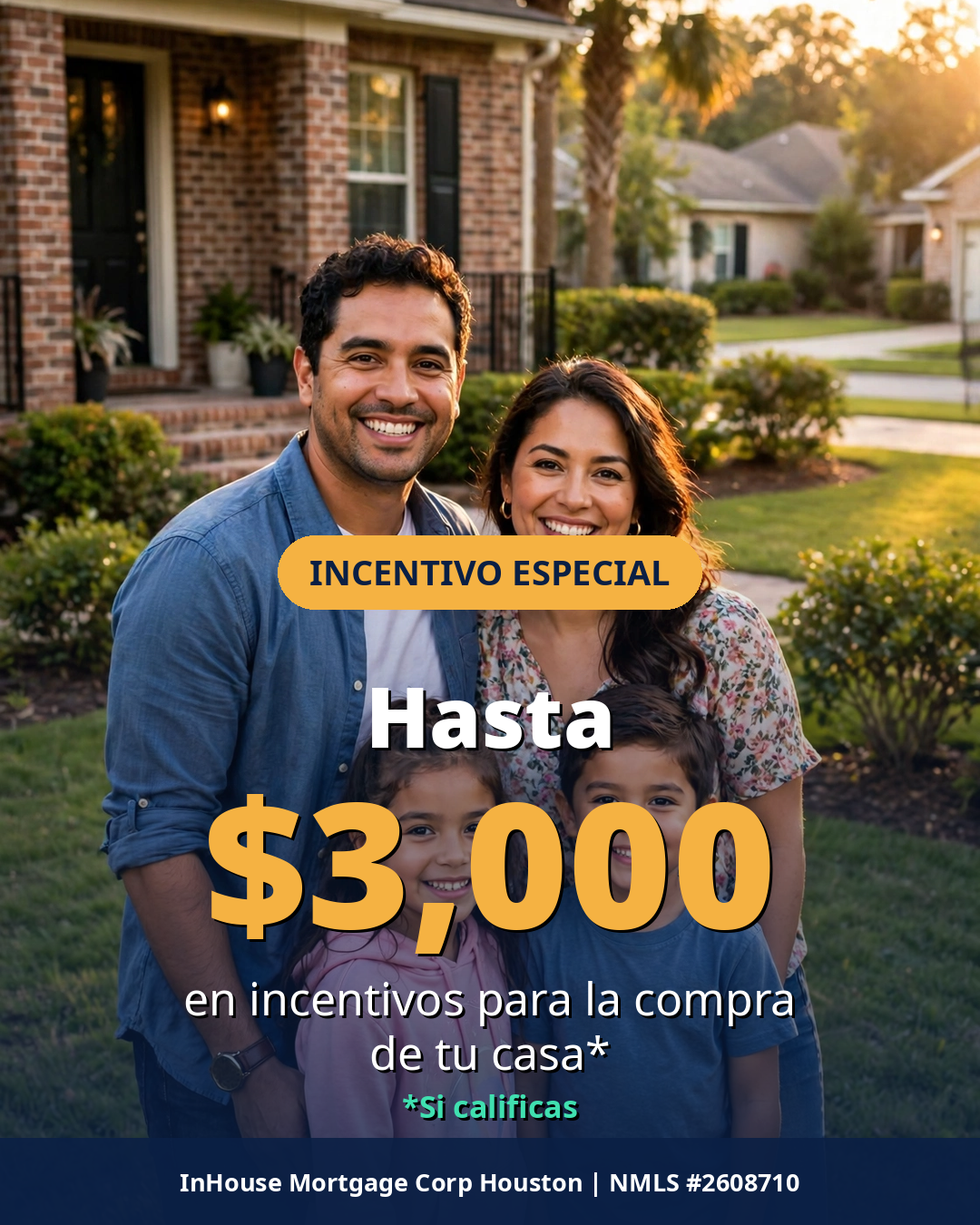 Recibe Hasta $3000 dólares en incentivos si calificas.