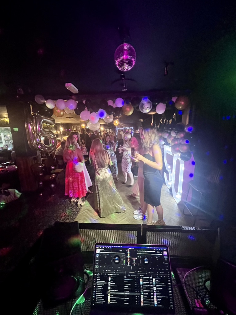 Birthday party DJ performance