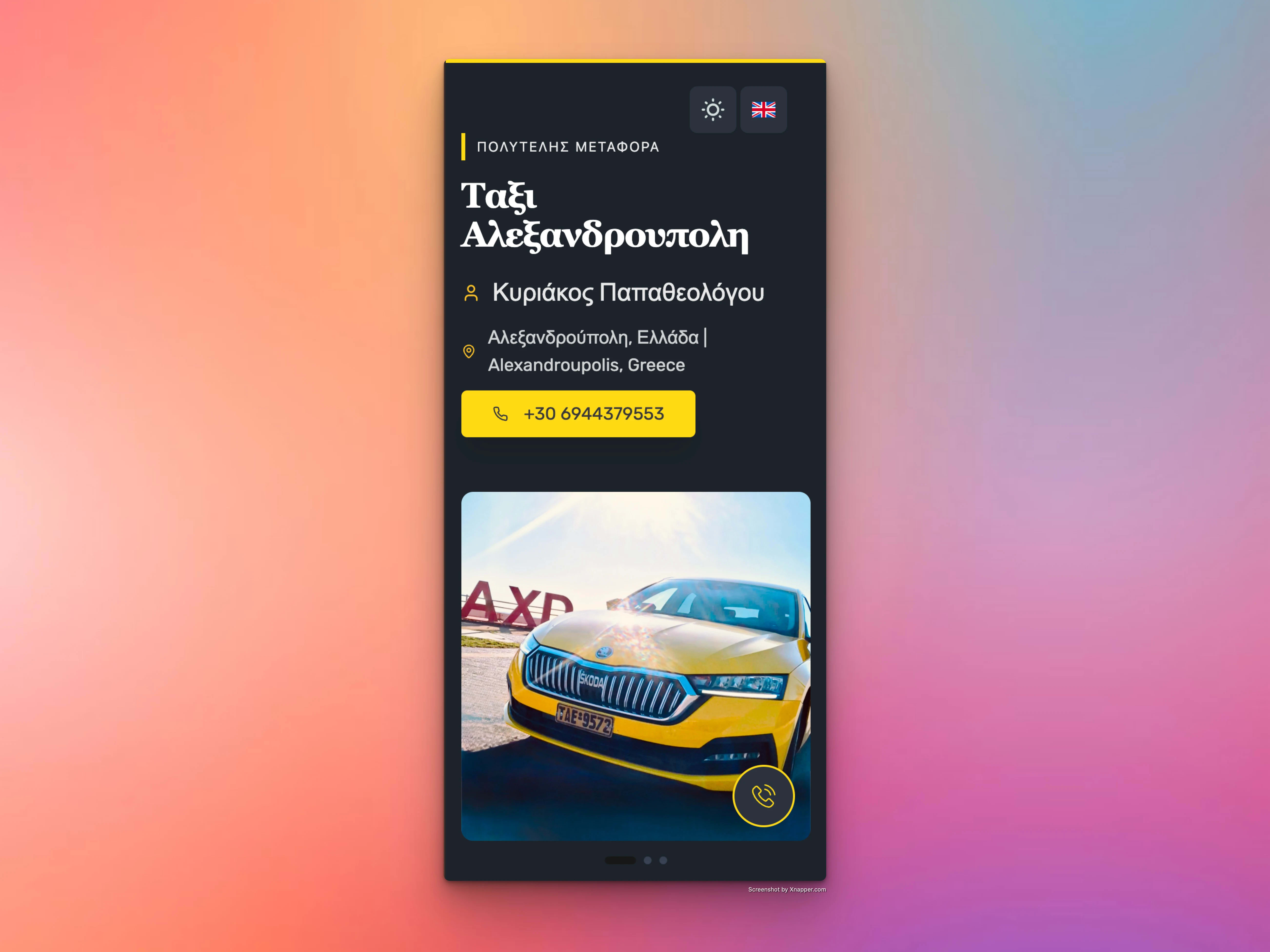 SEO Optimized Taxi Website screenshot 3