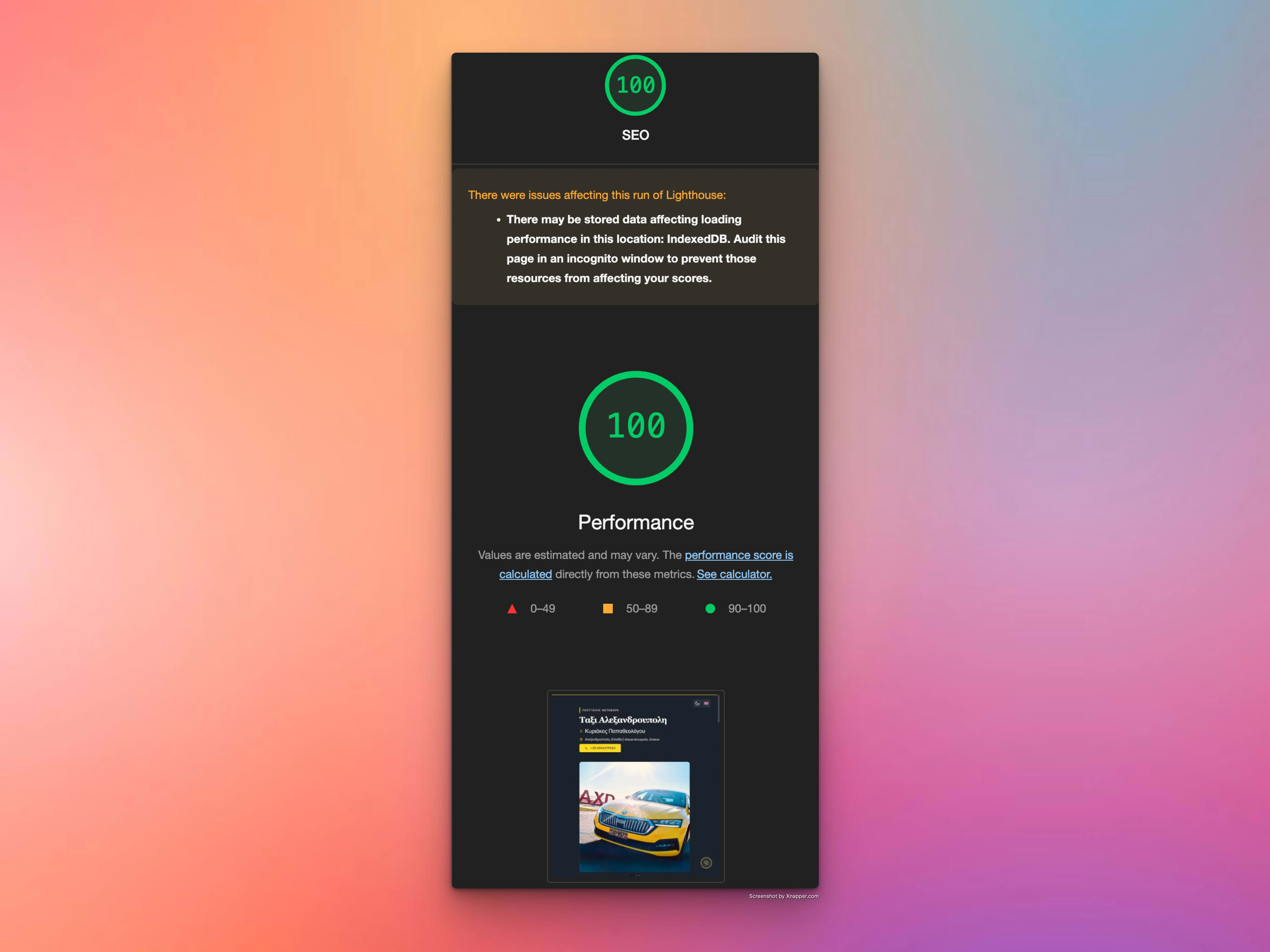 SEO Optimized Taxi Website screenshot 2
