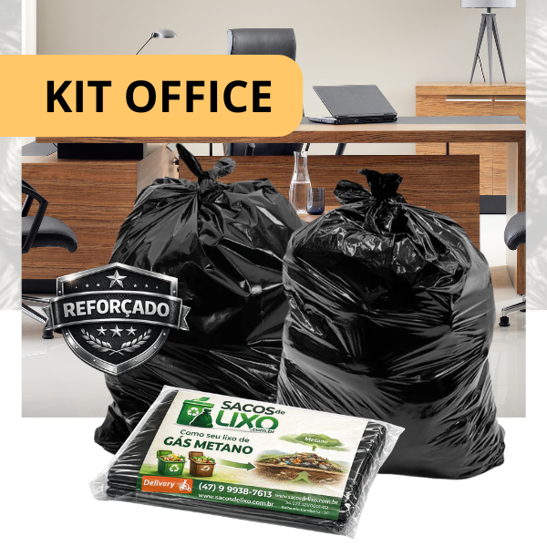 Kit Office — 55 Sacos (Reforço 0.12 a 0.20 Micras)