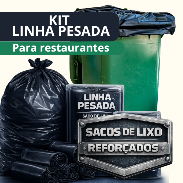 Kit Linha Pesada — 55 Sacos (Reforço 0.12 a 0.20 Micras)