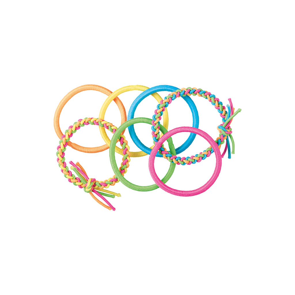 Lot De 10 élastiques à Cheveux - 5 Couleurs Assorties - Neuf