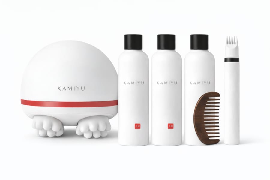 The 3-Month Reset: Kamiyu Dome, full kit and three bottles of Follicle Wash