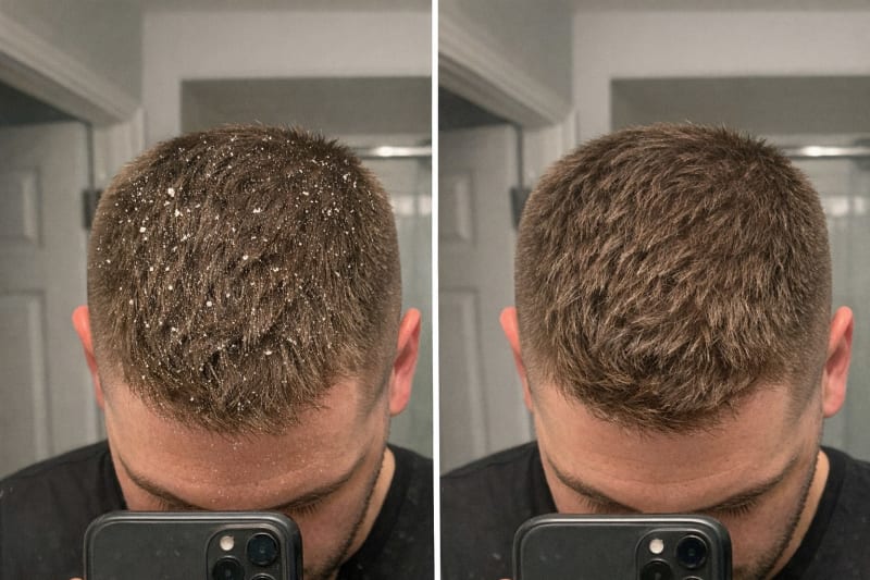 The fade from above, week 0 and week 3