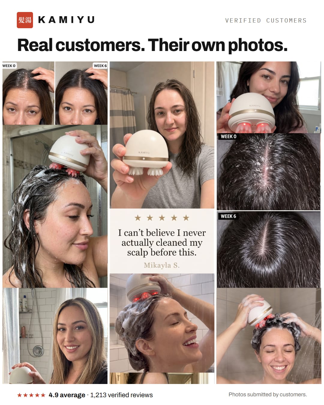 Real customers, their own photos