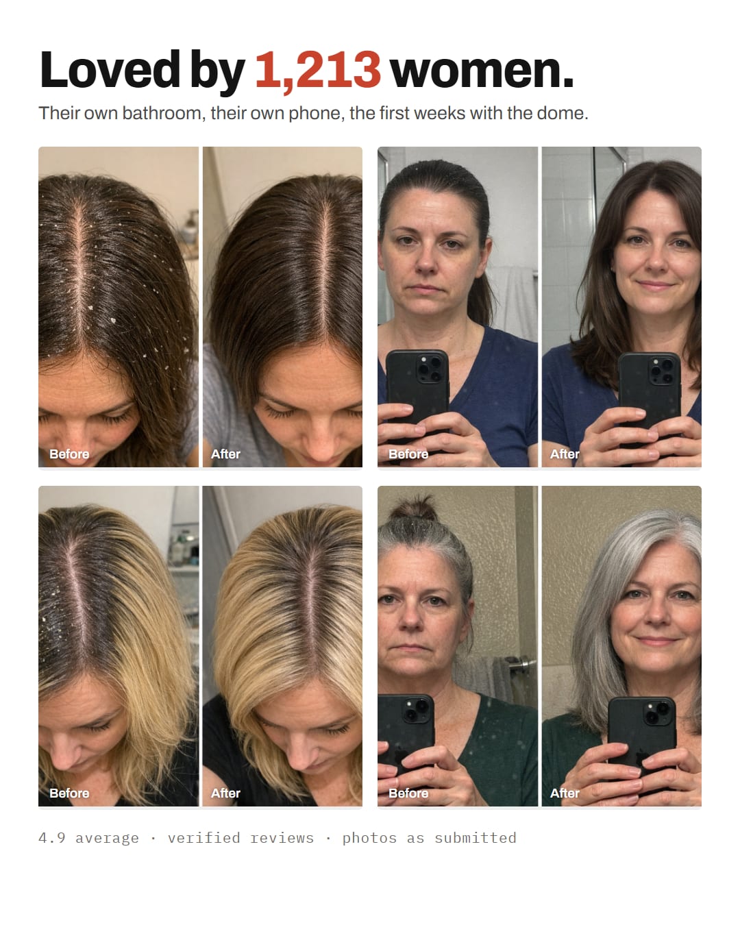 Loved by 1,213 women: four before and after pairs from their own bathrooms