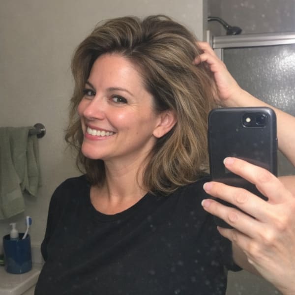 Tara's day-two hair