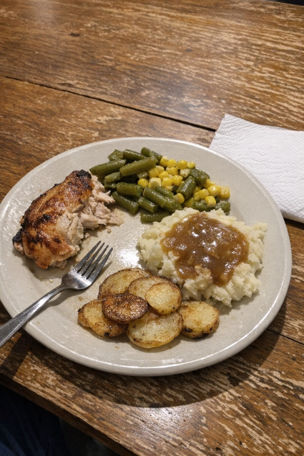 A calm table, a predictable plate
