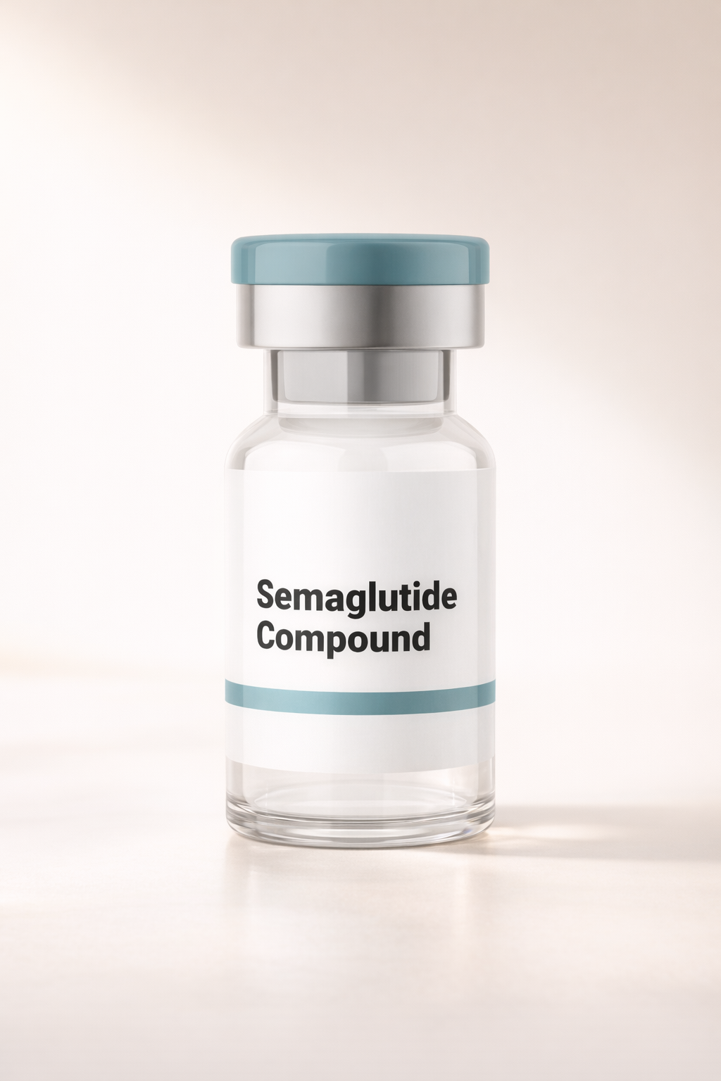 The compounded semaglutide vial