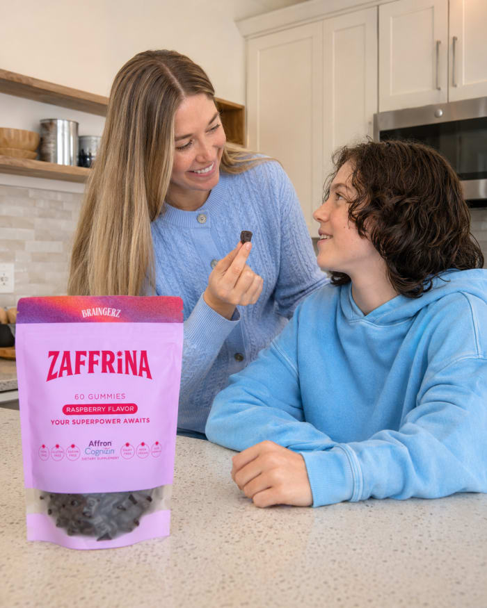 A parent and child at home