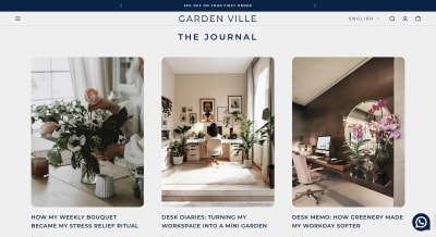 GARDEN VILLE interface screenshot 1
