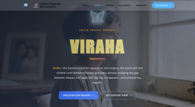 INDIAN PRAVASI MOVEMENT interface screenshot 2