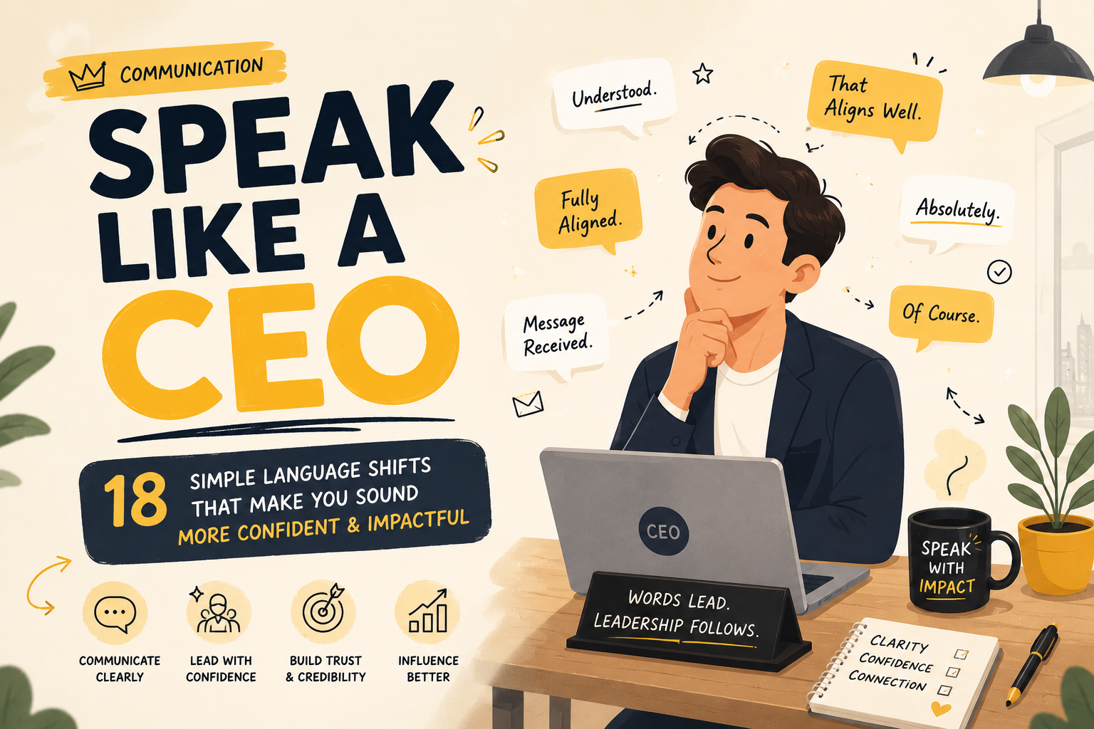 Speak Like a CEO: 18 Small Language Shifts That Make You Sound More Confident