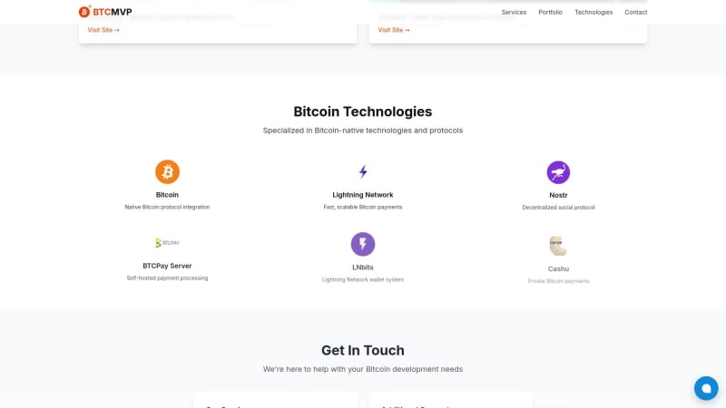 BTCMVP - Bitcoin Development Solutions logo