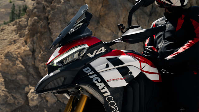 Ducati Multistrada V4 Pikes Peak MY2027 värvilahenduse detail