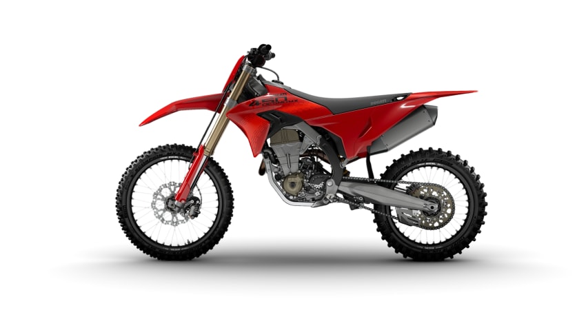 Ducati Desmo450 MX MY27 vasak külg stuudiovaates