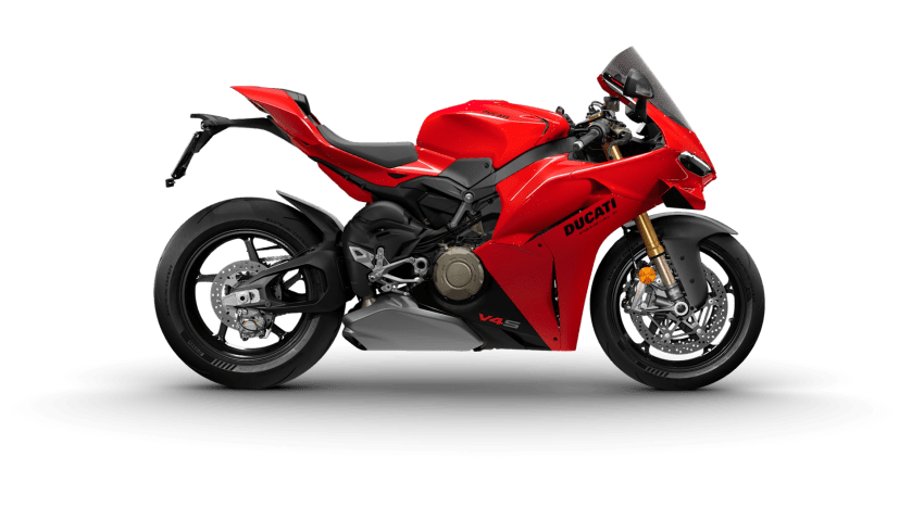 Ducati Panigale V4 S MY27 külgvaade stuudios