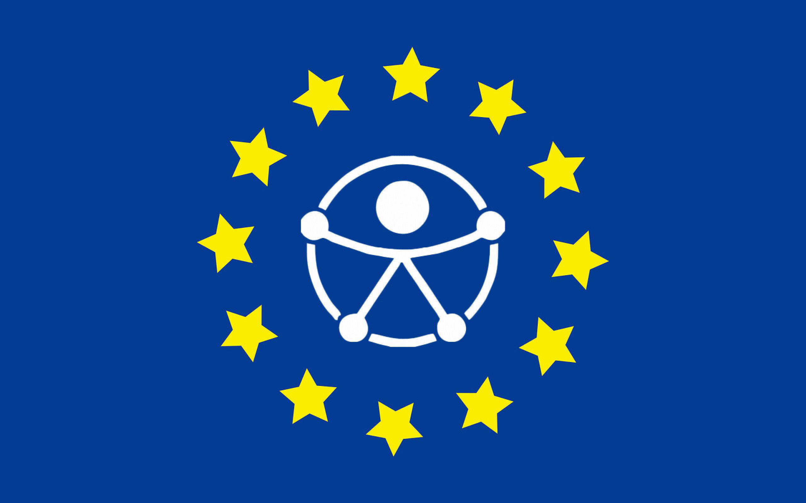 The EAA logo, depicting the blue EU flag with an accessibility icon in the middle