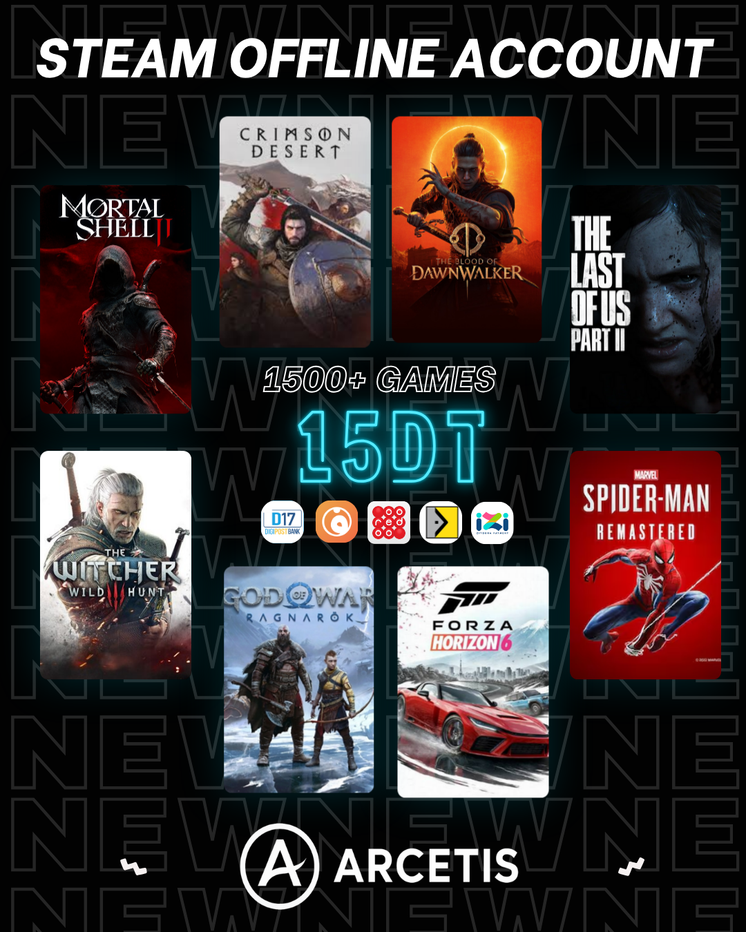 1500+ Games Steam Offline Account