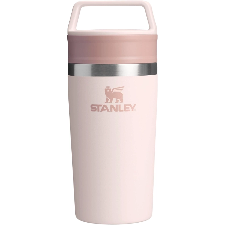 Stanley Cafe To-Go Travel Mug Termos Bardak, Pembe Kuvars, 0.35 Litre