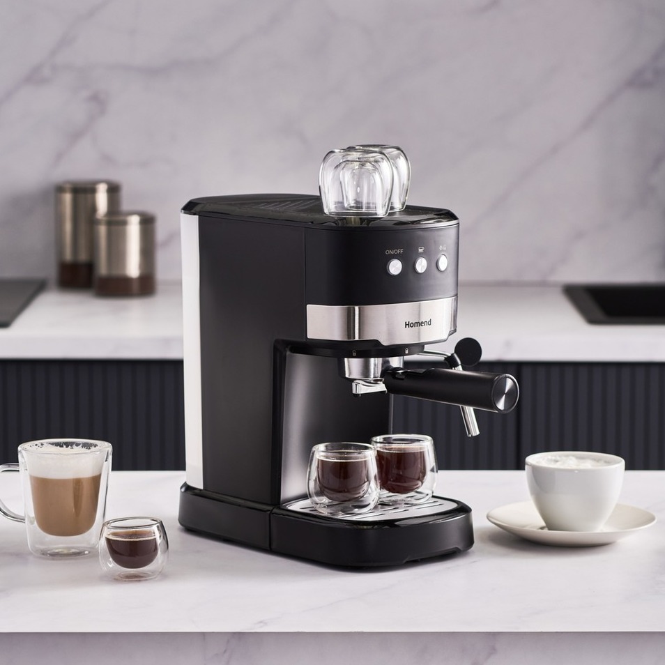 Homend Coffeebreak 5011H Süt Köpürtücülü, 15 Bar Basınçlı Espresso Makinesi 1100W 1,2L