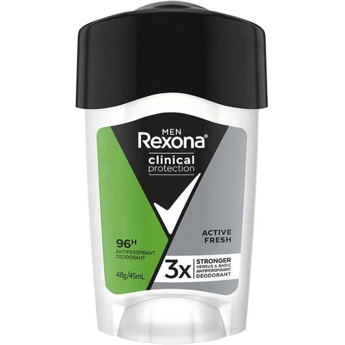 Rexona Clinical Protection Erkek Stick Deodorant Active Fresh Ter Kokusuna Karşı Koruma 45 ML