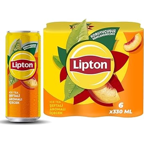 Lipton Ice Tea Şeftali Kutu 6x330 ml