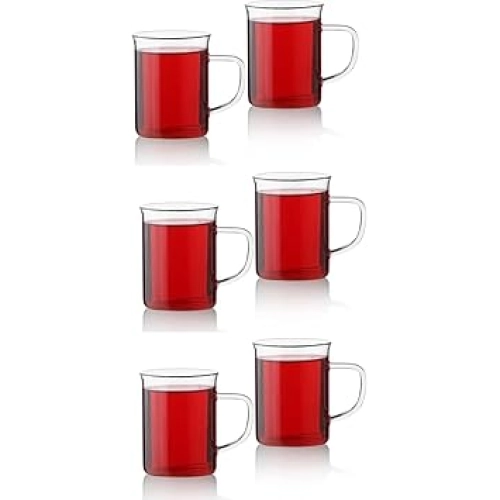 Orret Home 12'li Borosilikat Cam Kupa - (12 Adet)