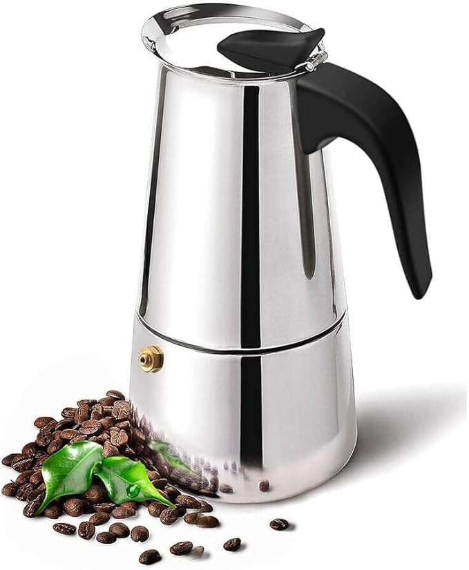Orret Home Paslanmaz Çelik Moka Pot - Ev Tipi Espresso Kahve Cezvesi