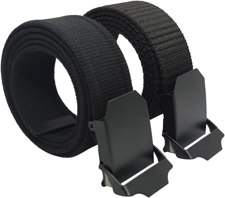 2 Adet Erkek Kemer 4 cm Siyah Tactical Palaska Tarzı