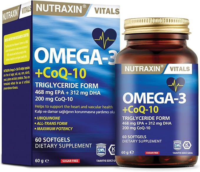 Nutraxin Omega 3 + CoQ-10 60 Soft Jel