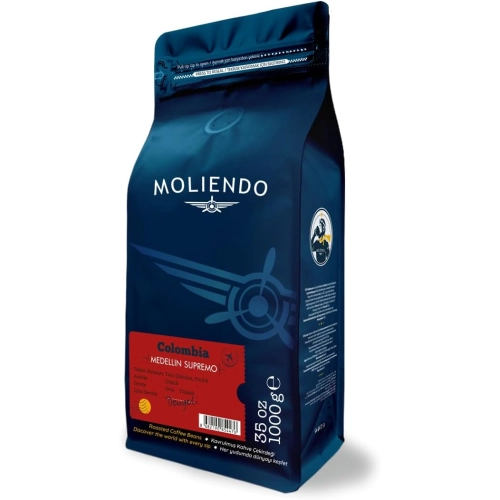 Moliendo Finest Coffee Colombia Medellin Supremo Yöresel Kahve (Çekirdek) 1000 g