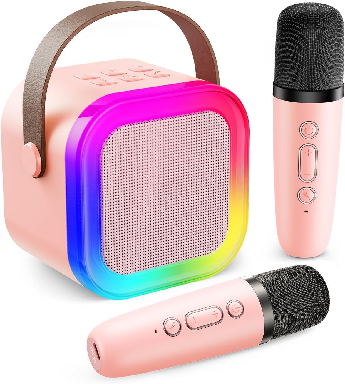 Robeve Blic 2 Mikrofonlu Çocuk Karaoke Hoparlör ve Bluetooth Hoparlör