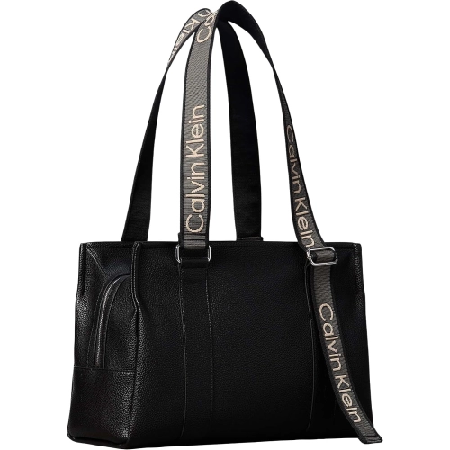 Calvin Klein WEBBING ADJ STRAP TOTE Kadın Tote Çanta Black OS