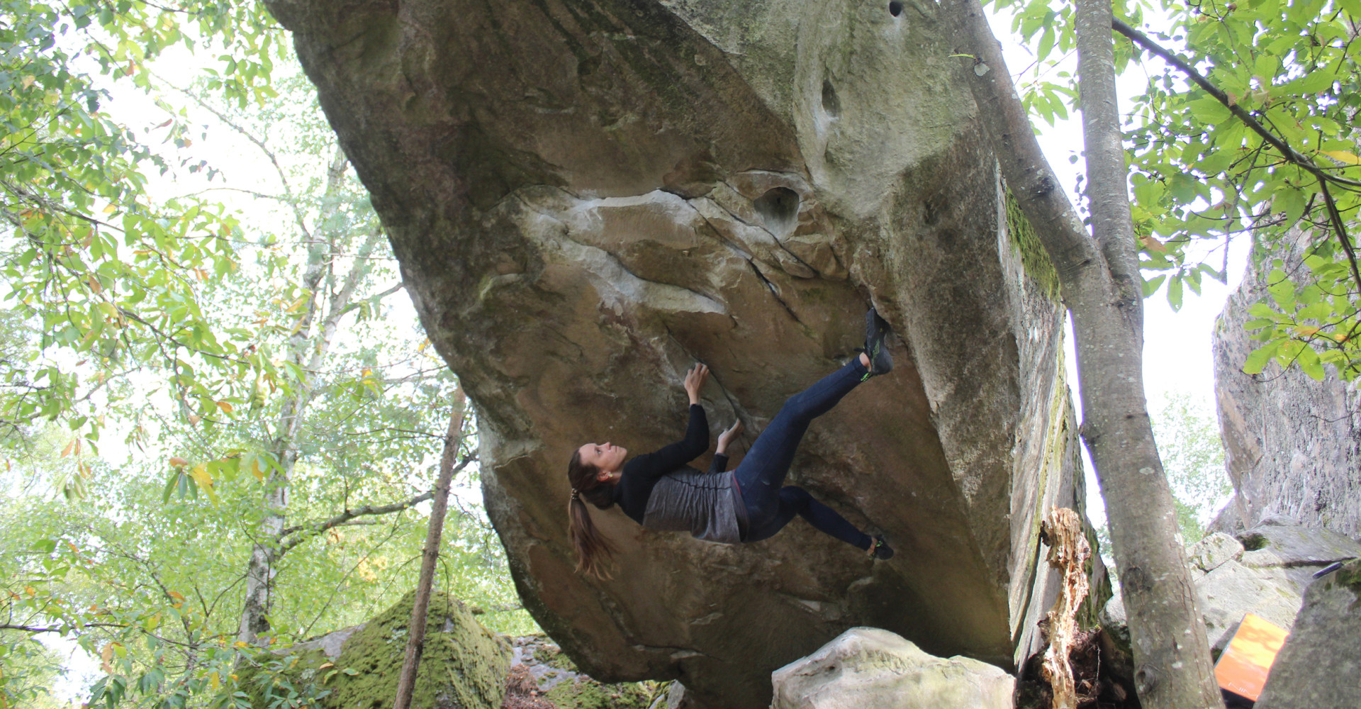Imagefoto mit dem ROCKET, Fontainebleau Bouldern