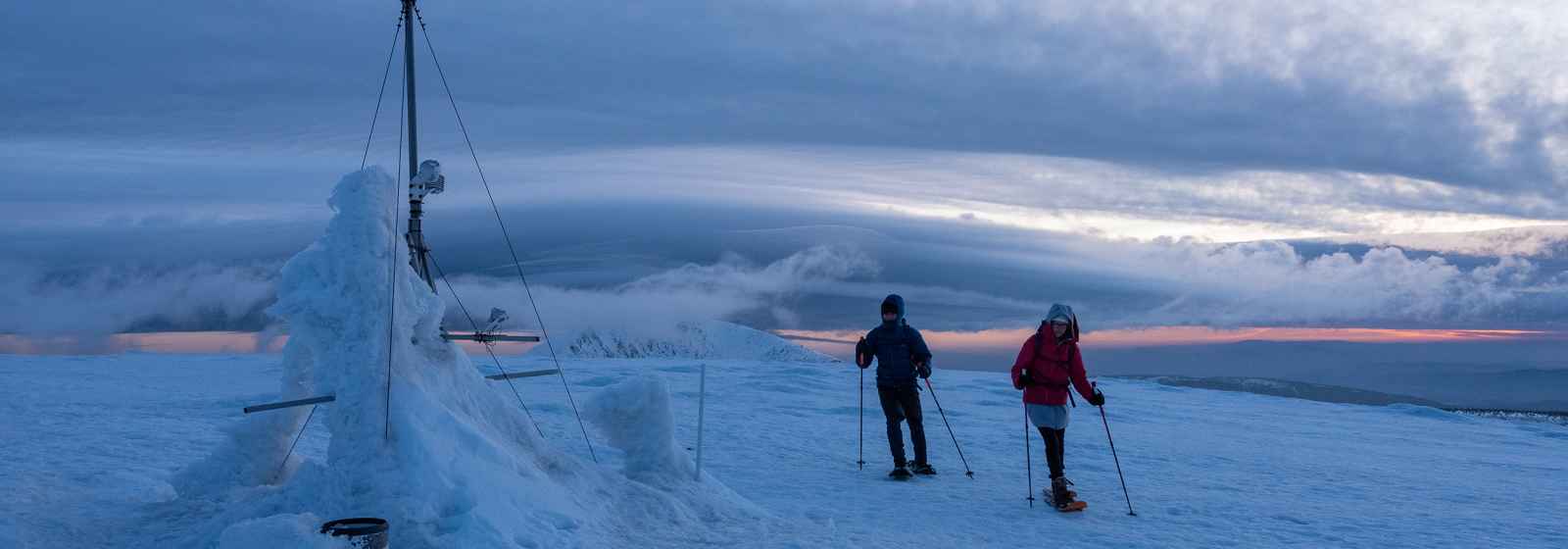 Schneeschuhtour Brunnenberg,
Riesengebirge, Tschechien.